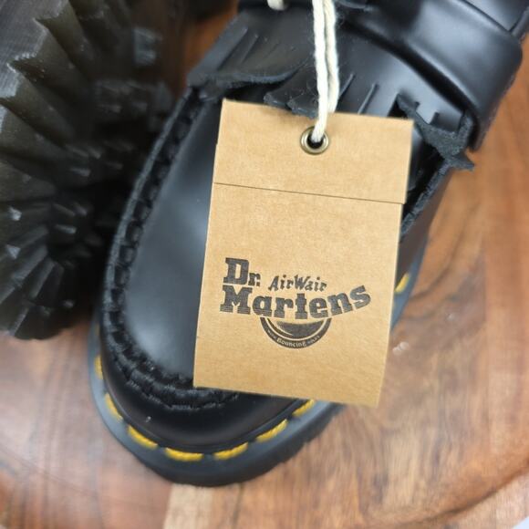 Dr Martens Adrian Quad Womens Black Size 10 Platform Leather Shoes New NWT - Picture 8 of 10